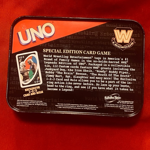 2006 WWE Special Edition of UNO World Wresting Entertainment Legends Vintage - Picture 2 of 4